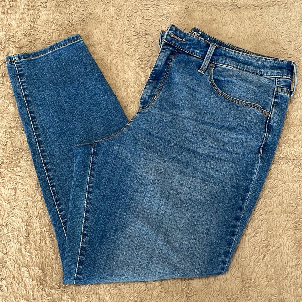 High rise skinny jeans